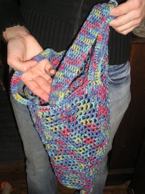 Stricknetz mit Nadeltasche